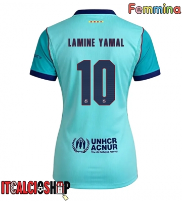 Barcelona Lamine Yamal #10 Terza Maglia Femmina 2026-27 Manica Corta